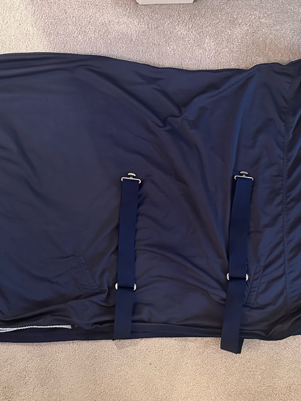 78” Horze Melrose Stable / Show Sheet Navy Blue, New With Tags